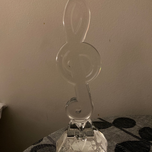 Waterford Crystal Clef Note Statue